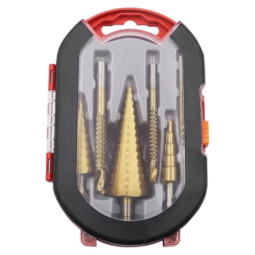 Twist & Step Drill Bit Set 6 Größe Lenkungstahl Titan-Bit- für Metallbearbeitung, Holzbearbeitung, Lochbohrschritt Twist & Step Drill Bit Set 6 Größe Lenkungstahl Titan-Bit- für Metallbearbeitung, Holzbearbeitung, Lochbohrschritt von Joygoodta
