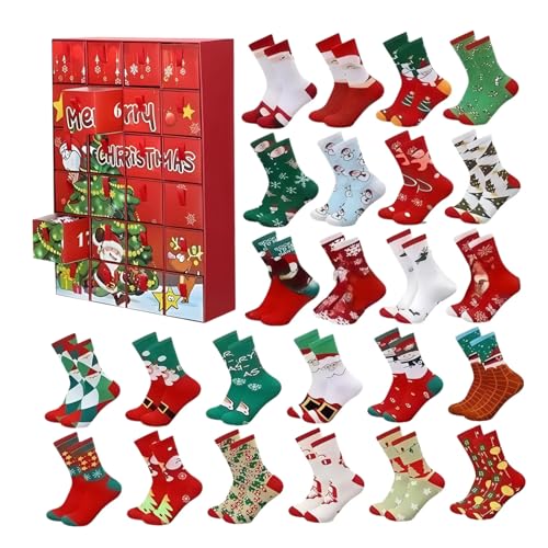 Weihnachtsab Adventskalender 2025 24 Tage Weihnachtssock -Adventskalender mit zufälligen Stilen Soft warmer erwachsener Party Gunst Weihnachtsab Adventskalender 2025 24 Tage Weihnachtssock -Adventskalender mit zufälligen Stilen Soft warmer erwachsener Party Gunst von Joygoodta