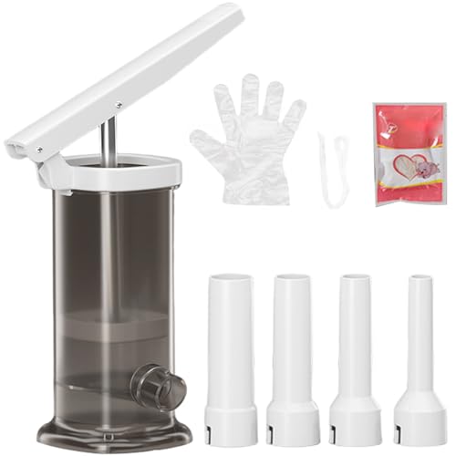Wurst Stuffer Machine 2L PP vertikaler Wursthersteller mit 4 Füllrohre Fleisch -Stufferset für Haushaltsküche Wurst Stuffer Machine 2L PP vertikaler Wursthersteller mit 4 Füllrohre Fleisch -Stufferset für Haushaltsküche von Joygoodta