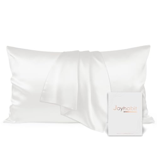 Joyhabit Seidenkissenbezug 40x80, Beige, 16MM Silk Pillowcase aus 100% Bio Maulbeerseide, Super für den Schutz der Haarqualität und der Haut von Joyhabit