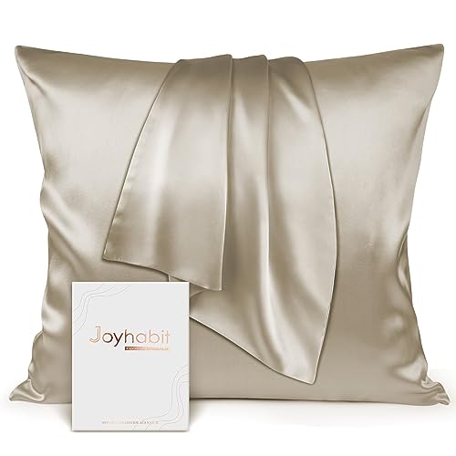 Joyhabit Seidenkissenbezug 80x80, Aprikose, 16MM Silk Pillowcase aus 100% Bio Maulbeerseide, Super für den Schutz der Haarqualität und der Haut von Joyhabit