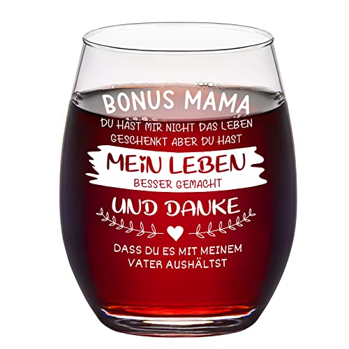 Joymaking Muttertagsgeschenke für Mama, Mama Geschenk, Muttertagsgeschenk, Weingläser Geschenke für Mama, Geschenk zum Muttertag Geburtstag Weihnachten 450ml… von Joymaking