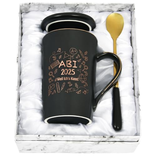 Joymaking Kaffeetasse Abi 2025 Geschenke zum Abitur mit Spruch - Abi 2025 weil ich's kann! - Abi 2025 Geschafft Geschenk zur bestandenen Prüfung Abschlussgeschenk Gymnasium, 400ml Schwarz Joymaking Kaffeetasse Abi 2025 Geschenke zum Abitur mit Spruch - Abi 2025 weil ich's kann! - Abi 2025 Geschafft Geschenk zur bestandenen Prüfung Abschlussgeschenk Gymnasium, 400ml Schwarz von Joymaking