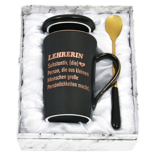 Joymaking Tasse Abschiedsgeschenk für Lehrerin Kaffeetasse zum Abschied Dankeschön Geburtstag Ruhestand Geschenk für Lieblingslehrerin zum Abschied, 400ml Schwarz Joymaking Tasse Abschiedsgeschenk für Lehrerin Kaffeetasse zum Abschied Dankeschön Geburtstag Ruhestand Geschenk für Lieblingslehrerin zum Abschied, 400ml Schwarz von Joymaking