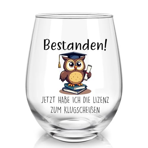 Joymaking Weinglas Ausbildung Bestanden Geschenk, Prüfung Bestanden Abschluss Geschenk Schüler 17oz von Joymaking