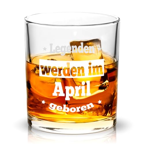 Joymaking Whiskeyglas Geschenke für Männer, Geburtstagsgeschenk für Männer, Männer Geburtstagsgeschenke im April, Sinnvolle Lustige Geschenke für Männer Papa Freund Mitarbeiter Sohn Opa 300ml von Joymaking