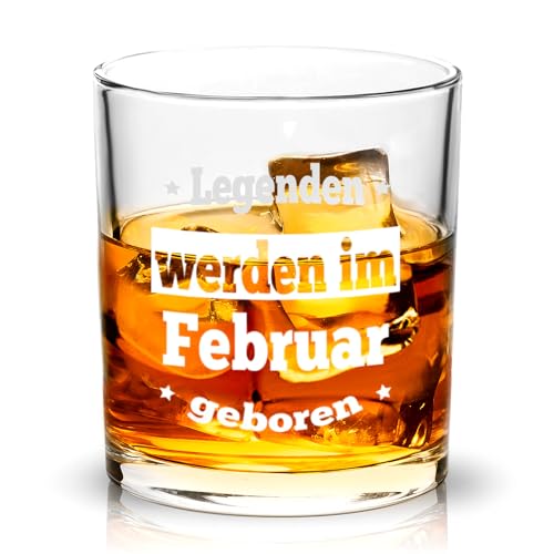 Joymaking Whiskeyglas Geschenke für Männer, Geburtstagsgeschenk für Männer, Männer Geburtstagsgeschenke im Februar, Sinnvolle Lustige Geschenke für Männer Papa Freund Mitarbeiter Sohn Opa 300ml von Joymaking