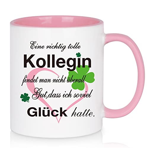 Kaffee Tasse Abschiedsgeschenk für Kollegin - ein richtige tolle Kollegin findet man nicht überall - Kaffeetasse zum Abschied beste Kollegin Geschenk für die beste Lieblingskollegin zum Abschied von Joymaking