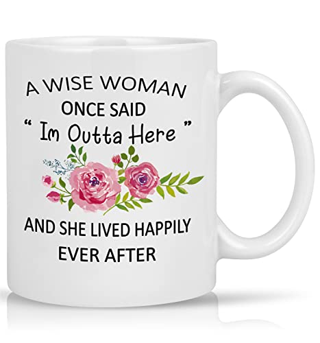 Ruhestandsgeschenke für Frauen Keramik-Kaffeetasse 325 ml, Abschiedsgeschenke für Kollegen Frauen lustige Tassen Geschenke für Frauen spülmaschinenfeste Tassen für den Ruhestand Kollegen von Joymaking