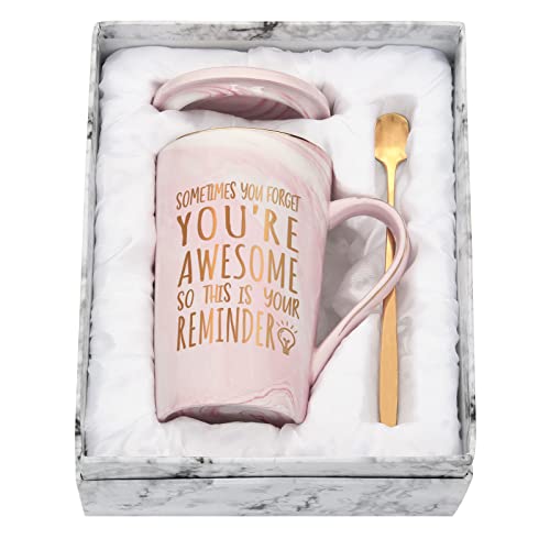 Thank You Gifts for Women, Sometimes You Forget You Forget You Are Awesome Mug, Congratulations Gifts, Employee Appreciation Gifts, Inspirational Encouragement Gifts for Women, Friends, Coworker with von Joymaking
