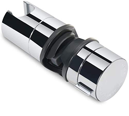Handbrause Halterung, ABS 19-25 mm Verstellbar Brausehalter Duschhalterung, 360° drehbar, Verchromt (Grau) von Joyoldelf
