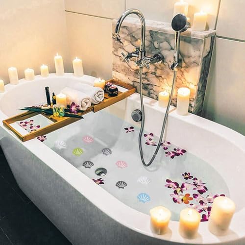 12 x Duschgriff-Sicherheitsaufkleber, rutschfeste Pads für verbesserte Sicherheit im Badezimmer (Rosa) von JoyousMall