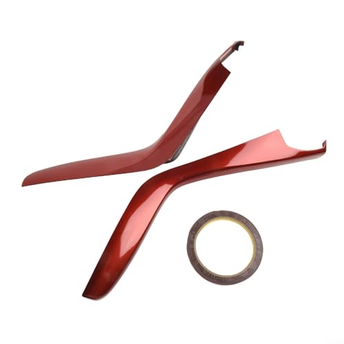 2 Stück Kohlefaser-Schalttafel Verkleidung für Civic 2014 2019, direkte Installation für einfache Nutzung (rot) von JoyousMall