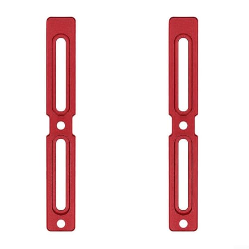 2 x Fahrrad-Wasserflaschenhalter-Adapter mit verstellbarer Installationshöhe, aus Aluminiumlegierung, geeignet für verschiedene Arten von Fahrrädern mit Schrauben (rot) von JoyousMall