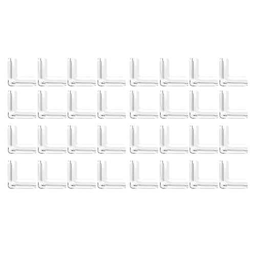 32 Stück transparente Eckenschutz, transparente PVC-Kanten, stoßdämpfende Stoßfänger für Möbel, Tische, Regale, Treppen 32 Stück transparente Eckenschutz, transparente PVC-Kanten, stoßdämpfende Stoßfänger für Möbel, Tische, Regale, Treppen von JoyousMall