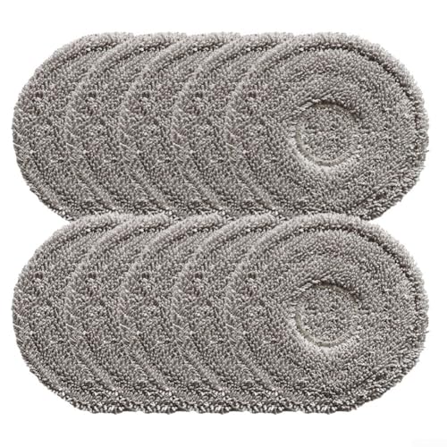 4/10-teiliges Mikrofaser-Wischtuch-Set, waschbar, wiederverwendbar, Bodenreinigungspads für Cecotec für Conga 15090 16090 AI SpinArm Home & Wash für den Haushalt (10 Stück) von JoyousMall