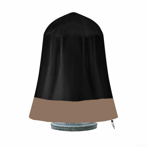420D Polyester Brunnenabdeckung für Gartenbrunnen im Freien mit verstellbarem Kordelzug (Kaffeespleiß) von JoyousMall