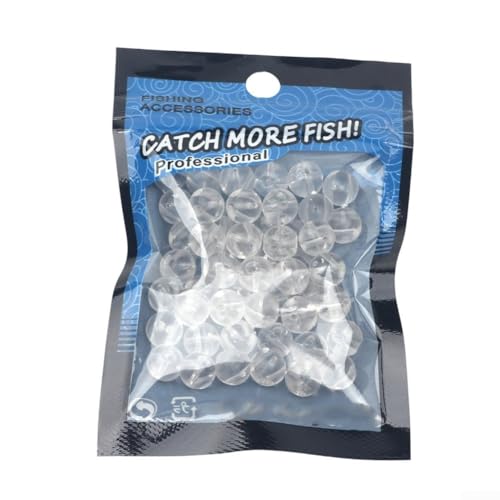 Angelzubehör 8 2 mm 3 Löcher transparente Stopper für Meeresangeln, 50 Stück von JoyousMall