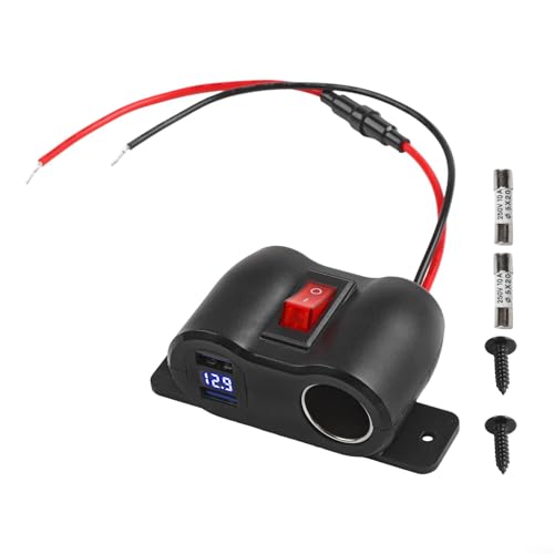 Auto USB Steckdose 12V 36W PD3 0 mit Dual 18W für QC3 0 USB Ports Eingebaute 15A Sicherung Überstrom und Überlastschutz für Autos von JoyousMall