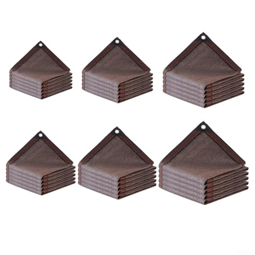Braunes Schattennetz für Gärten, bietet stilvollen und praktischen Sonnenschutz (2 x 4) von JoyousMall