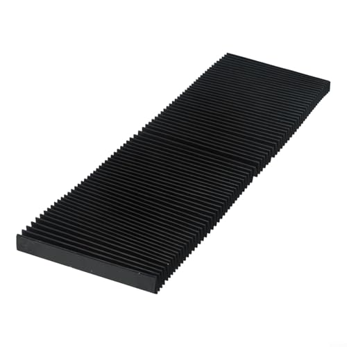 CNC-Maschinenschutz-Staubtuch, Fräsmaschine, flexibel, schützend, flach, Akkordeon-Balgabdeckungswerkzeug, dreidichtes Tuch und verstellbare Länge (185 mm) von JoyousMall