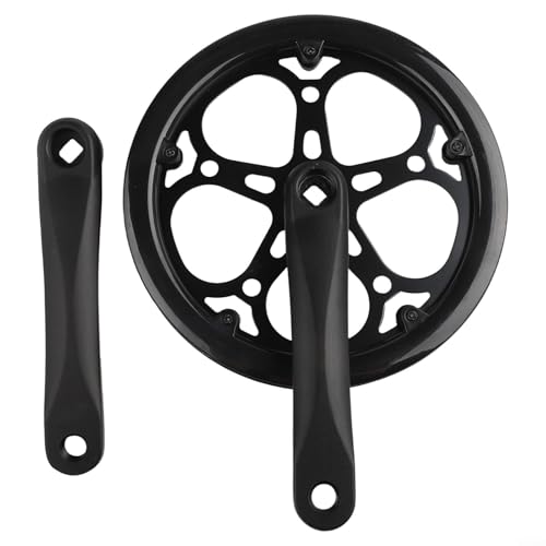 Cycling Innovation Effizient gestaltete Klapprad-Kurbelgarnitur mit Komponenten einschließlich zuverlässiger Sicherheitsabdeckung (schwarz) von JoyousMall