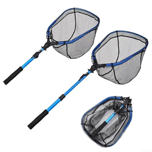 Einziehbares Fischernetz 107 cm mit schwimmender Funktion und leichtem Design für Teich zum Angeln von JoyousMall