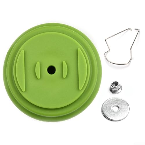 Ersatz-Kunststoffabdeckung und Schutz-Set mit Mutter und Dichtung für Rasentrimmer, geeignet für Rasenmäher-Aufsätze (grün) von JoyousMall