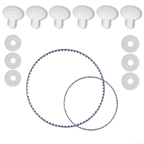 Ersatzriemen-Set mit kleinen und großen Riemen für BlackMax 360 380 Poolreiniger inkl. Kunststoff-Radschrauben für sichere Montage Ersatzriemen-Set mit kleinen und großen Riemen für BlackMax 360 380 Poolreiniger inkl. Kunststoff-Radschrauben für sichere Montage von JoyousMall