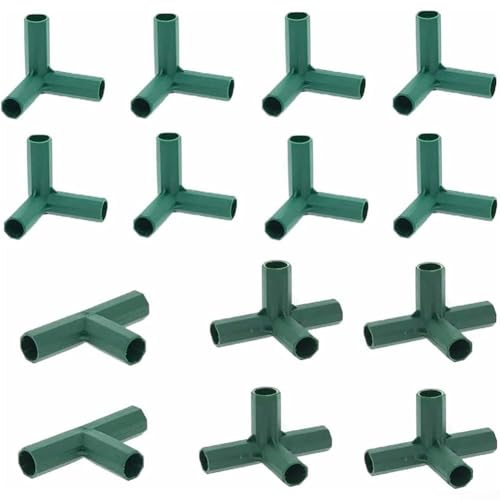 Essential Garden Frame Connector Kit Includes 14 Strong Pieces Designed to Fit Both PVC and Metal Structures von JoyousMall