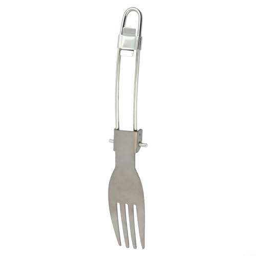 Essential Outdoor Gear Kompaktes faltbares Besteck-Set mit Löffel, Göffel und Gabel (Gabel) von JoyousMall
