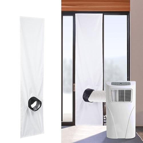 Fensterdichtung für mobile Klimaanlage, tragbar, verstellbar, für mobile Wechselstromgeräte und Wäschetrockner, Rolladendichtung, Heißluftstopper, 3 m von JoyousMall