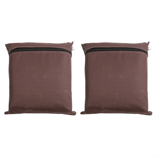 Ganzjahres-Gartenstuhl-Abdeckungen, 600D, wasserdicht, 2 Stück, für umfassenden Schutz von Gartenmöbeln (braun) von JoyousMall