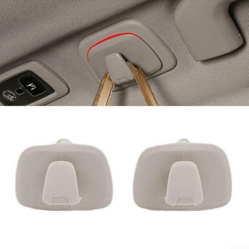 Hintere Reihe Auto-Aufhänger, ABS-Rücksitz-Haken-Clips für XC40 XC60 XC90 1820 und 1620 15 20 XC90 16 20 V90 S90 Auto-Innenzubehör (grau) von JoyousMall