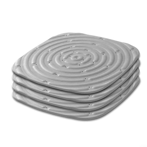 Hühnerstall-Nistunterlagen, waschbare Nistunterlagen für Hühner, bequeme wiederverwendbare Boxeinlagen, 31 x 31 x 3,5 cm (4 grau) von JoyousMall