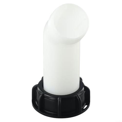 IBC Ablaufschlauch, 1000 l, 5,1 cm Verlängerung mit Düse, Wasserhahnventil, Gewindemutter für sichere Flüssigkeitskontrolle (verlängert) von JoyousMall