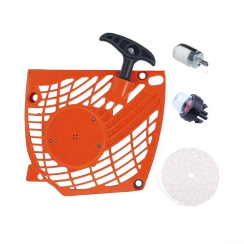 Kettensägen-Starter-Baugruppe, Ersatz-Rückstoßstarter für Echo CS370 CS400 Kettensägen, komplettes Set mit Seil und notwendigen Teilen von JoyousMall
