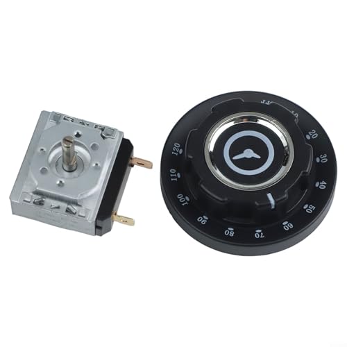 Küchen-Timer-Schalter, mechanischer Timer-Steuerschalter, Mikrowellen-Ofenknopf, Timer-Schalter, AC250 V, 16 A, für Küchengeräte (120 Minuten) von JoyousMall