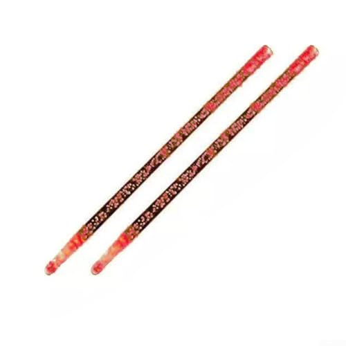 Leuchtende 5A Drumsticks leuchten im Dunkeln Polymer Percussion für Bühnenauftritte und Nachtspiele, 14 mm Durchmesser 406 mm Länge (rot) von JoyousMall