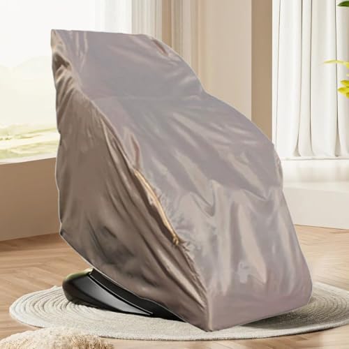 Massagestuhl-Abdeckung, wasserdicht, 210D faltbarer Massagestuhl-Schutzhülle, staubdicht, UV-Schutz, kratzfest, abnehmbar und maschinenwaschbar (Khaki A) von JoyousMall