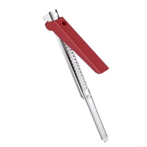 Multifunktionaler Flaschenöffner, Edelstahl-Glasöffner, Küche, manueller Dosenöffner, verstellbarer Flaschendeckelöffner für Zuhause, Ausflüge, Picknicks, Camping (rot) von JoyousMall