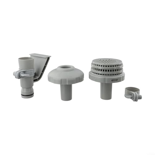 Pool Wasseranschluss Kit, Schwimmbad Filterdüse Schläuche Halter 1,25 Zoll für Intex 25022E Aufstellpools mit Filtergitter Einlaufdüse Pool Wasseranschluss Kit, Schwimmbad Filterdüse Schläuche Halter 1,25 Zoll für Intex 25022E Aufstellpools mit Filtergitter Einlaufdüse von JoyousMall