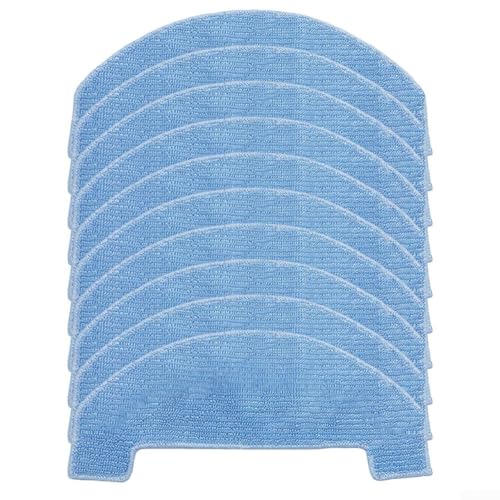Roboter-Staubsaugertuch-Set, waschbare Mikrofaser-Wischtuch-Ersatz-Pads für Midea S5 Plus für Tesla für RoboStar IQ400 Plus Ersatz-Tücher (10 Stück) von JoyousMall