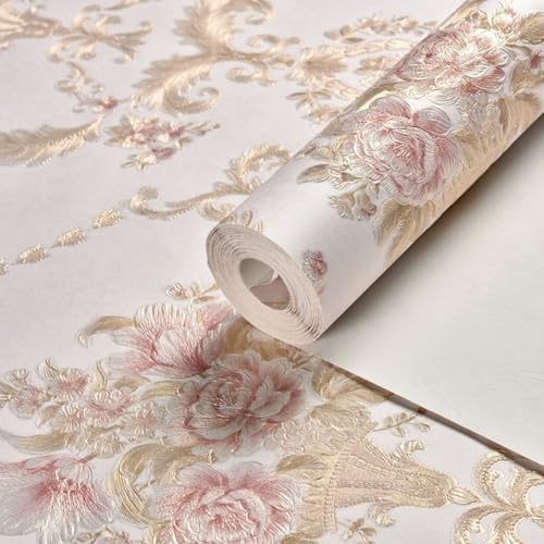 Schaffen Sie eine warme Atmosphäre mit 3D-Blumen-Wandaufklebern für glatte Oberflächen (53 cm x 3 m, 713-Pink) von JoyousMall