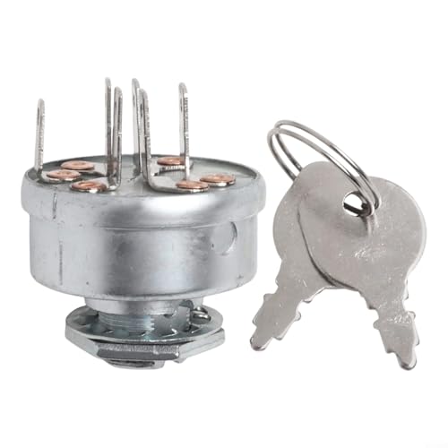 Schlüssel für Zündstarterschalter für 92377 91846 und für 092377MA Rasenmähermodelle, 4 Positionen, 6 Terminal-Setup für effektive Funktion von JoyousMall