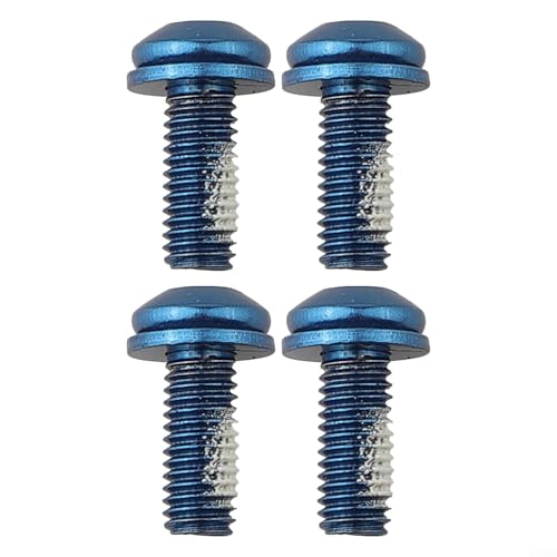 Schrauben für Flaschenhalter aus legiertem Stahl, M5 x 12, 4 Stück, für Mountainbikes und Rennräder (blau) von JoyousMall