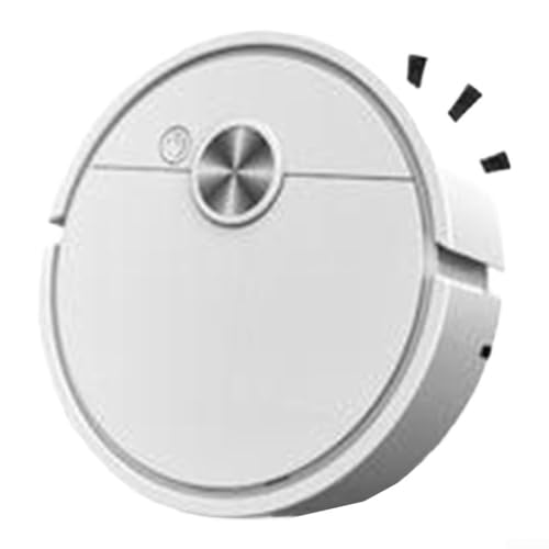 Smart Roboter-Staubsauger, 3-in-1 Kehrroboter, Staubsauger, Wischmaschine, App-Steuerung, leiser Betrieb, für Tierhaare, Teppiche und hart (weiß) von JoyousMall