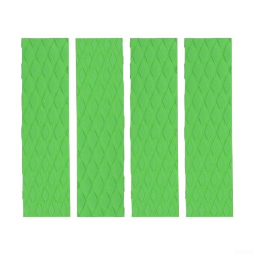 Surfbrett Anti-Rutsch-Matte 4er Pack Diamant Design für verbesserte Traktion auf Surfbrettern (The Green 4) von JoyousMall