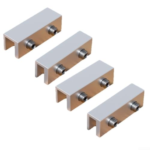 Türfensterschloss-Stopper, verstellbare Schiebefensterschlösser Aluminiumlegierung Sicherheitsklemme Anti-Diebstahl Türrahmen-Sicherheitsstopper mit Sechskantschlüssel von JoyousMall