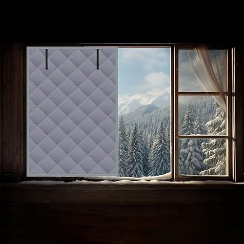 Wärmedämmung für Fenster, robuste Abdeckung für Kältebeständigkeit (119,4 x 160 cm) von JoyousMall